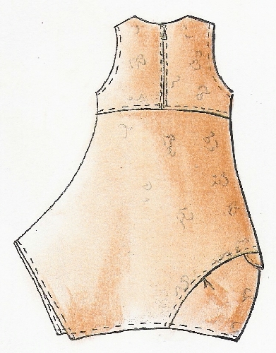Schnittmuster Kleid  "Pompeji"